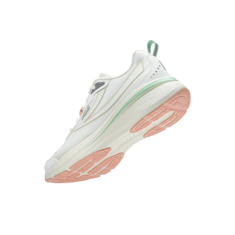 FILA NUVOLE Breathable Low Top Running Shoes Women's White-4