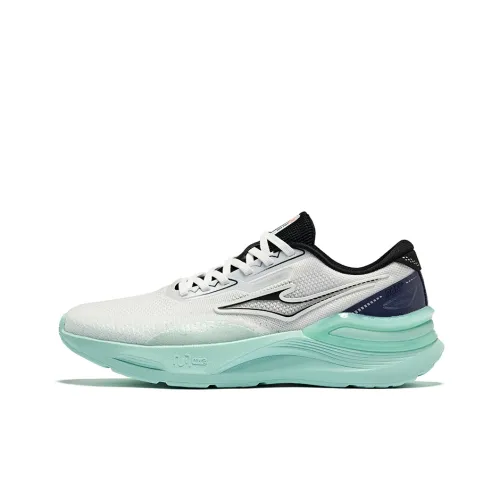 Erke Tianma 2.0-Summer Cushioning Breathable Low-Top Running Shoes Men's White Black Purple