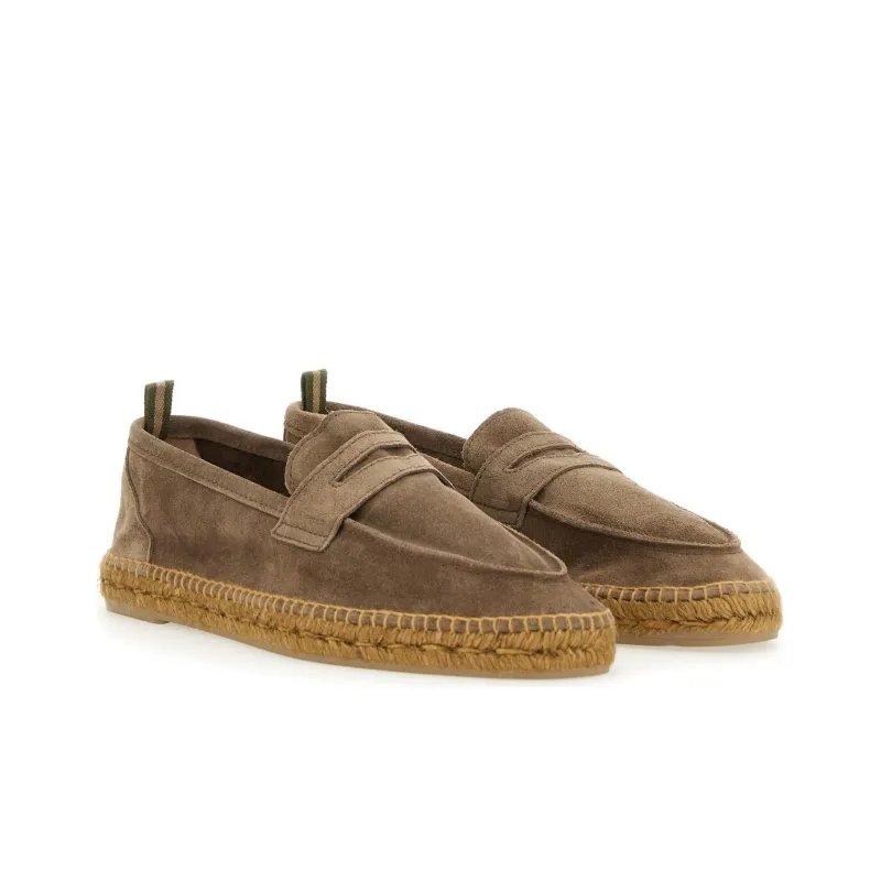 Castañer Braided-raffia Suede Espadrilles-1