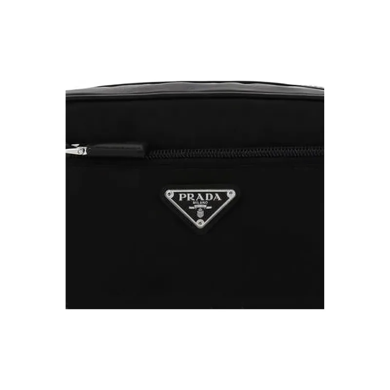 PRADA Nylon Makeup Bag Men's Black-4