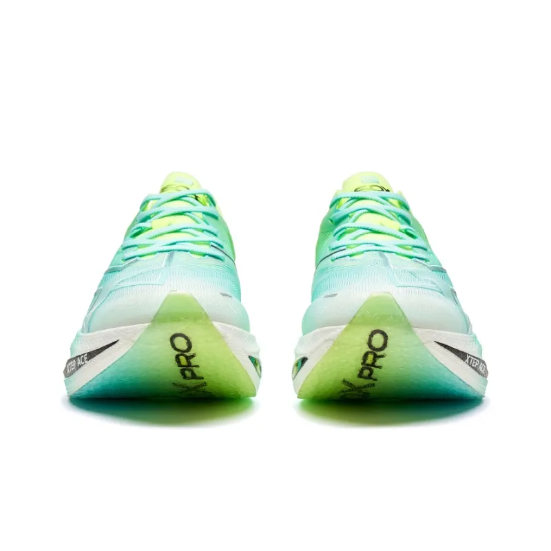 XTEP Racing 160X 5.0 PRO Shock Absorbers With Slip Resistant Features Low Top Casual Running Shoes Men's Blue Green-5