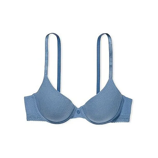 VICTORIA'S SECRET Bra Women's Washed Denim Blue-0