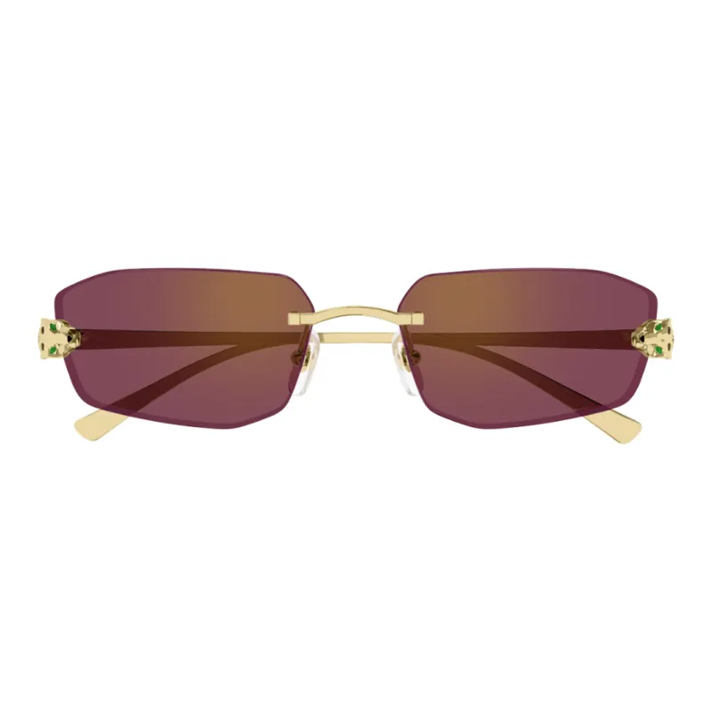 Cartier Geometric Frame Sunglasses-0