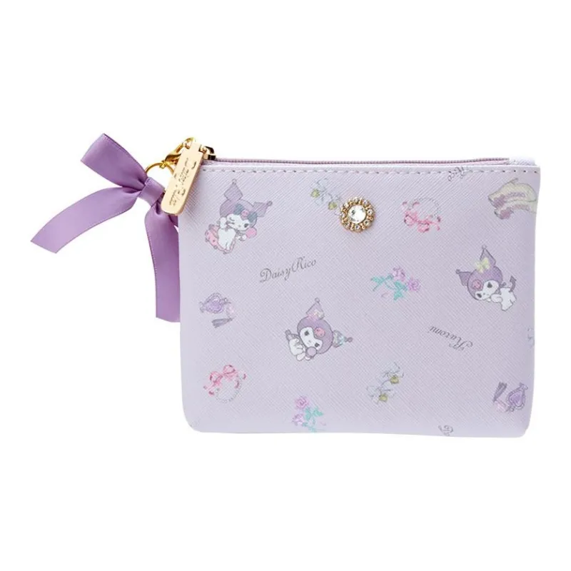 Sanrio PU Card Holder Wallet Mini Women's Purple-0