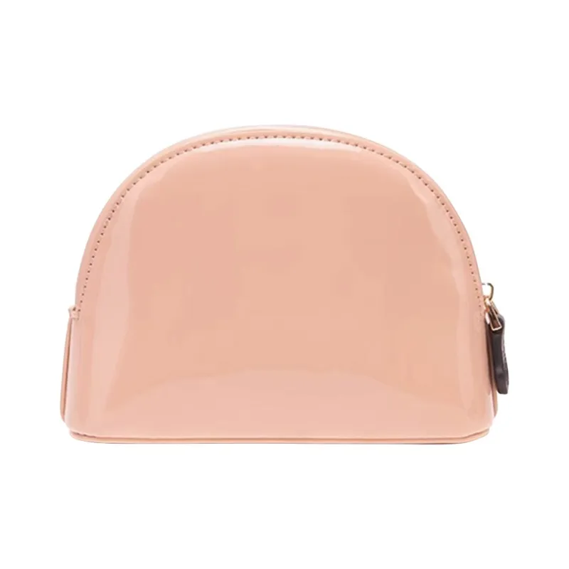 Farmacy PU Storage Bag Dome Bag Clutch Toiletry Bag Makeup Bag Regular Women's Black/Green/Pink-10