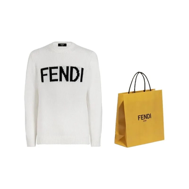 FENDI Sweaters Men White-2