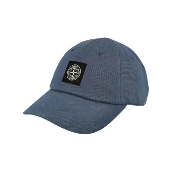 STONE ISLAND Cotton Baseball Caps Men's Blue