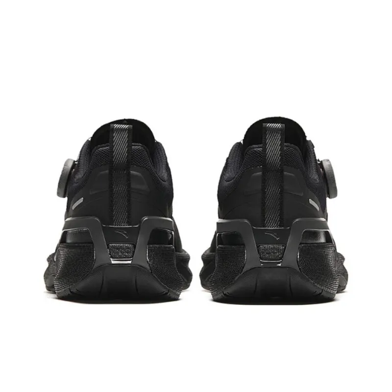 Anta Cushioning Wear-Resistant Low-Top Running Shoes Men's Black Red-2