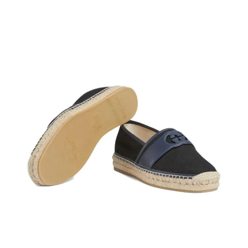 GUCCI Interlocking Espadrilles Men Black-4
