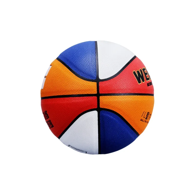 For Erma PU Basketball Orange Blue White Red-Quad Color Size 5 Training Kids'-0