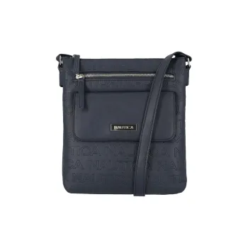 NAUTICA Polyvinyl Chloride Shoulder Bag Crossbody Bag Women's Work Shirt Blue