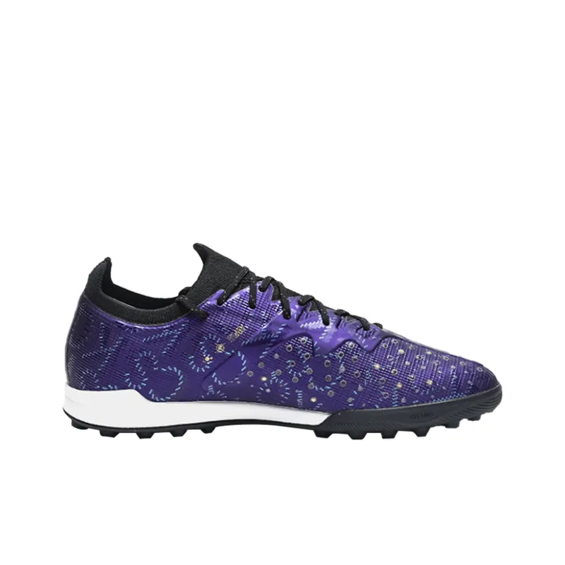 KELME Speed Electric 3.0 TF Rubber Broken Studs Cushioning Coverage Soccer Shoes Unisex Dark Purple-1