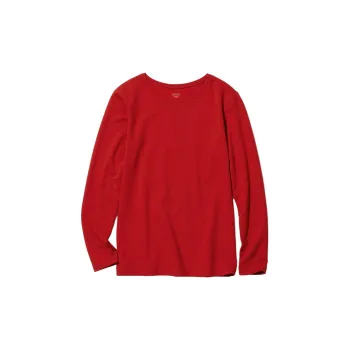 UNIQLO Thermal Tops Women's Coral Red