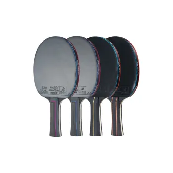 DOUBLEFISH Ping Pong Paddles Unisex All Wood Red/Black