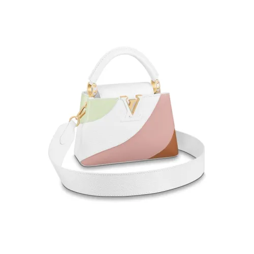LOUIS VUITTON Cow Leather Shoulder Bag Crossbody Bag Handbag Mini Women's Pink/Green