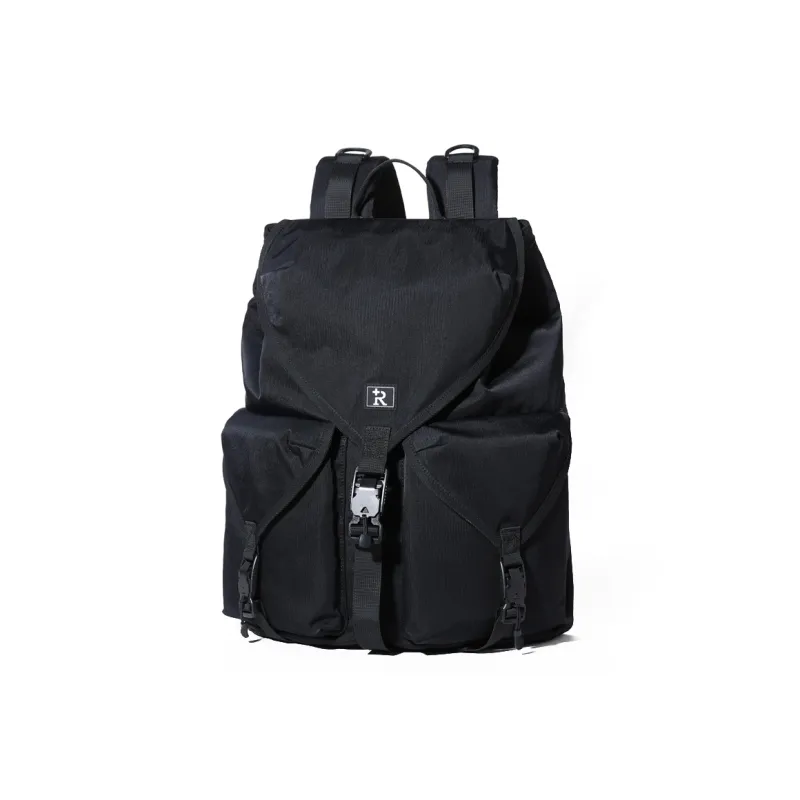 RUIGOR Fabric Laptop Backpack Unisex Black-2