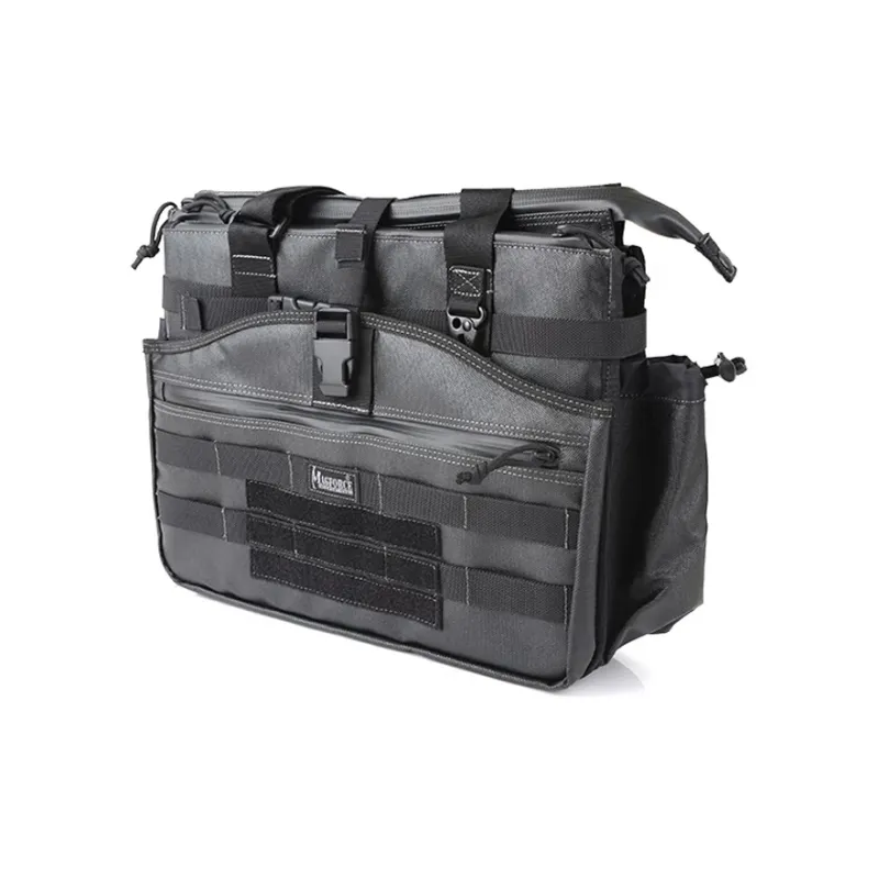 MAGFORCE 1200D Coated Fabric Handbag Medium Size Men's Black-0