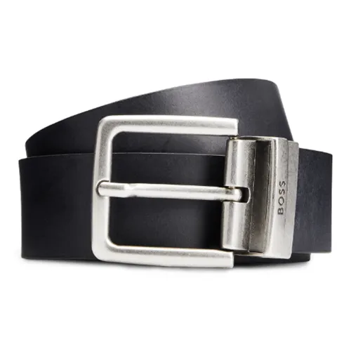 HUGO BOSS Logo engraved Faux leather Belt