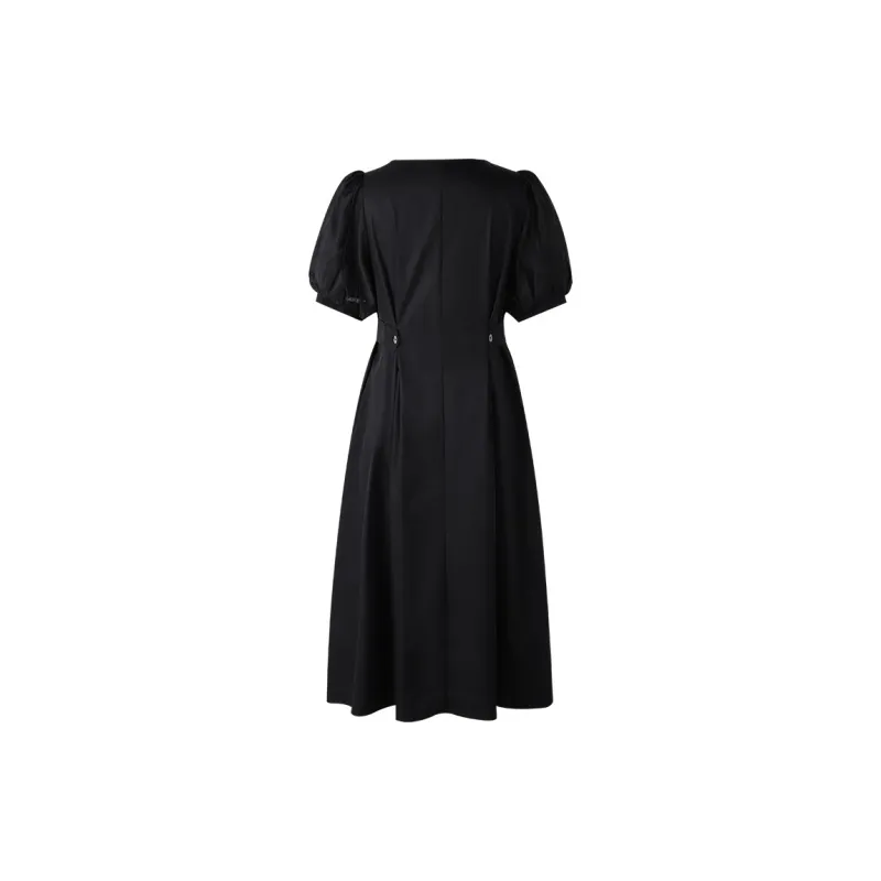 THE SEA LIFE Short Sleeved Dress Women's Black Mage-1