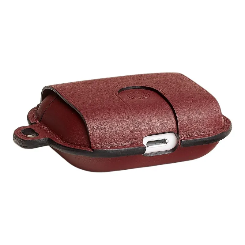 HERMES Swift Leather AirPods Pro Protective Case Earphone Case Unisex Red-5