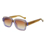 Bright Transparent Purple Frame with Tea Brown Lens