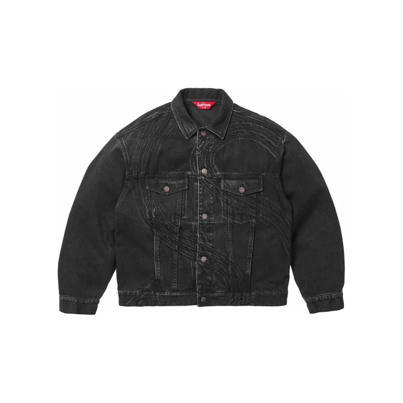 Supreme S Logo Denim Trucker Jacket - Cheap Rcj Jordan Outlet