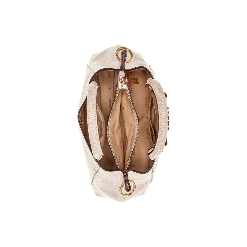 GUESS Canvas Coated Artificial Leather Handbag Shoulder Bag Crossbody Bag Mini Women's Blush-3