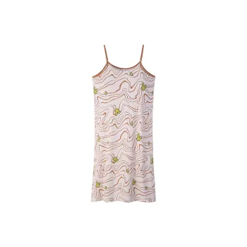Sha Qian Nightgown Summer Women's Khaki