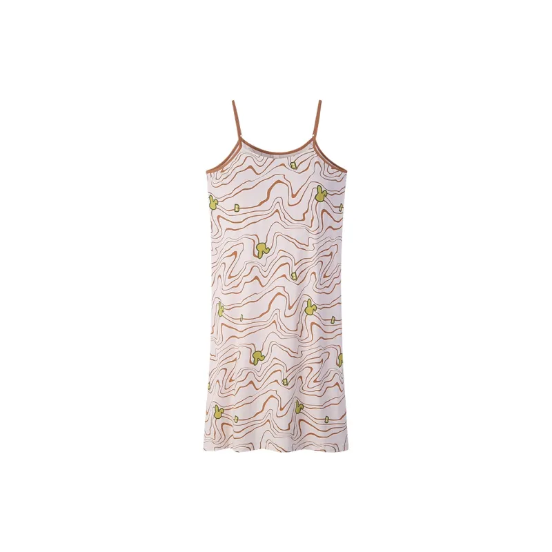 Sha Qian Nightgown Summer Women's Khaki-0