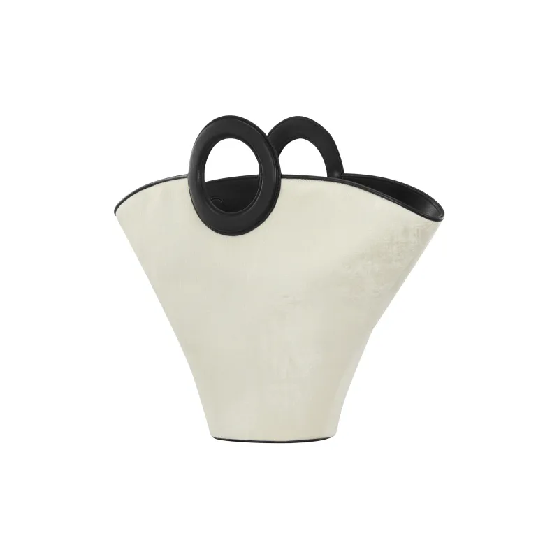 RiotLILY Fabric One Shoulder Handbag Women's Black/White-2