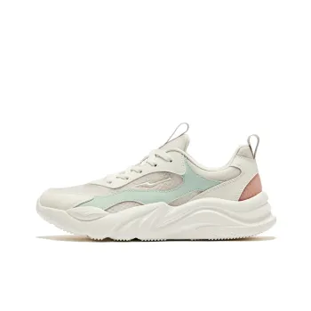 Erke Wild Surge 2.0 Anti Slip Wear Resistant Low Top Casual Shoes Women's Pale Gray Microcrystalline White
