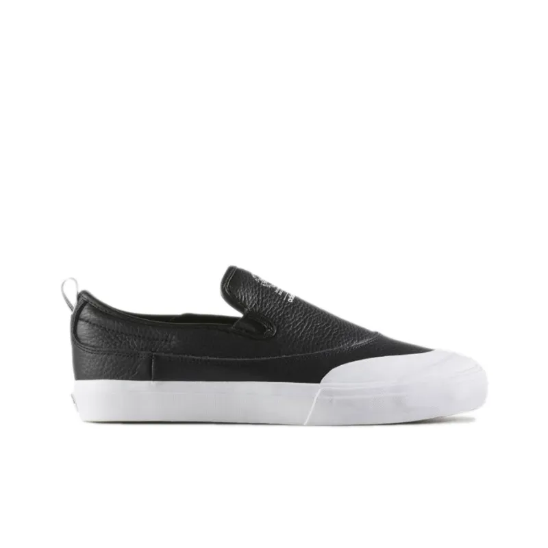 Adidas Originals Matchcourt Anti Slip Wear Resistant Low Top Skateboard Shoes Unisex Black White-1
