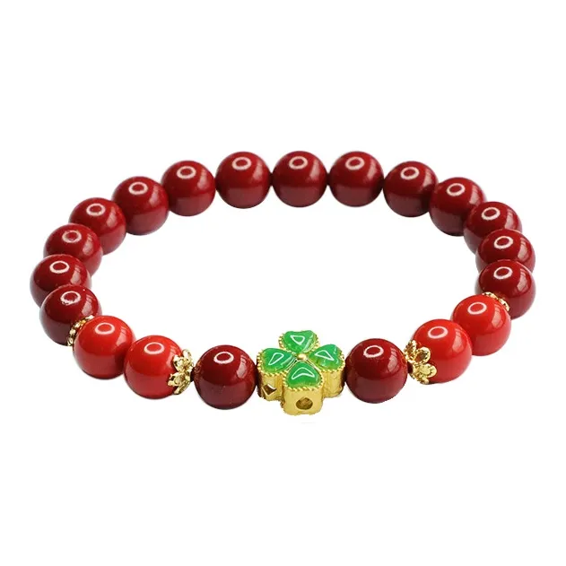 The Years Are Quiet Reconstructed Cinnabar Jade Bracelets Women's-0
