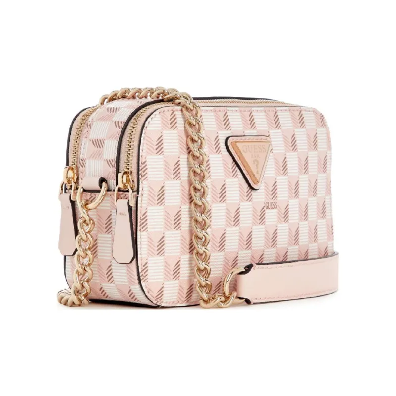GUESS Artificial Leather Camera Bag Shoulder Bag Crossbody Bag Women's Light Pink-1