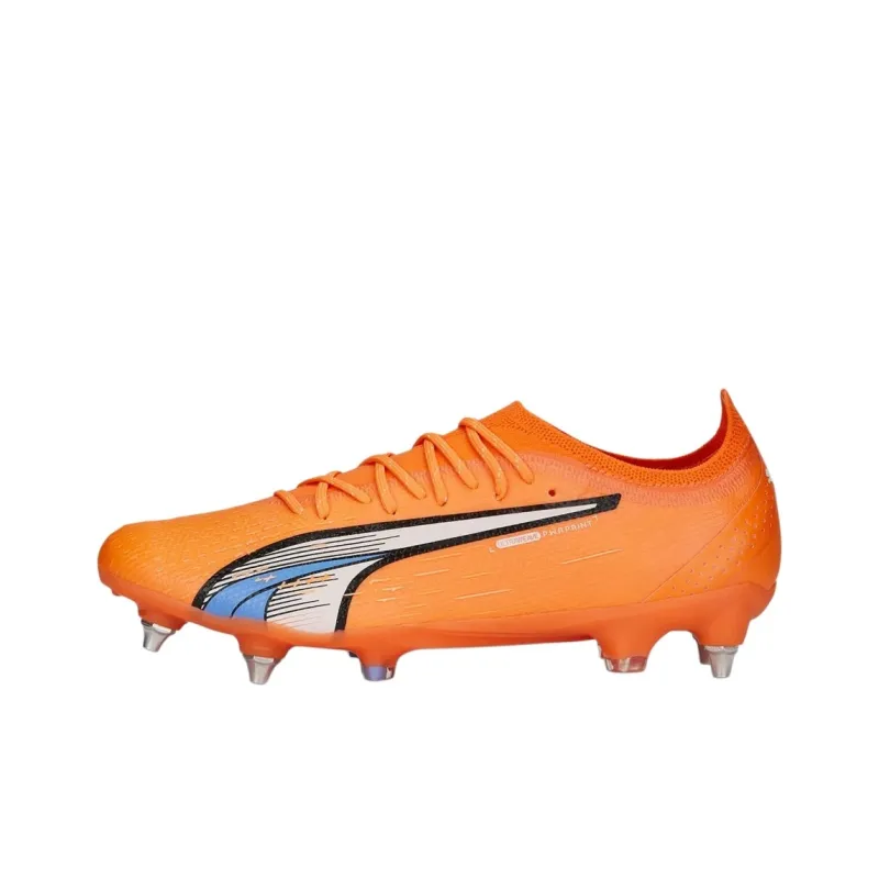 PUMA Ultra Ultimate Soccer Shoes Men Low-Top Orange Black