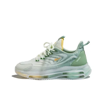 Warrior Cushioned Slip Resistant Lightweight Height Increasing Low Top Running Shoes Men's Green