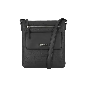 NAUTICA Polyvinyl Chloride Shoulder Bag Crossbody Bag Women's Black