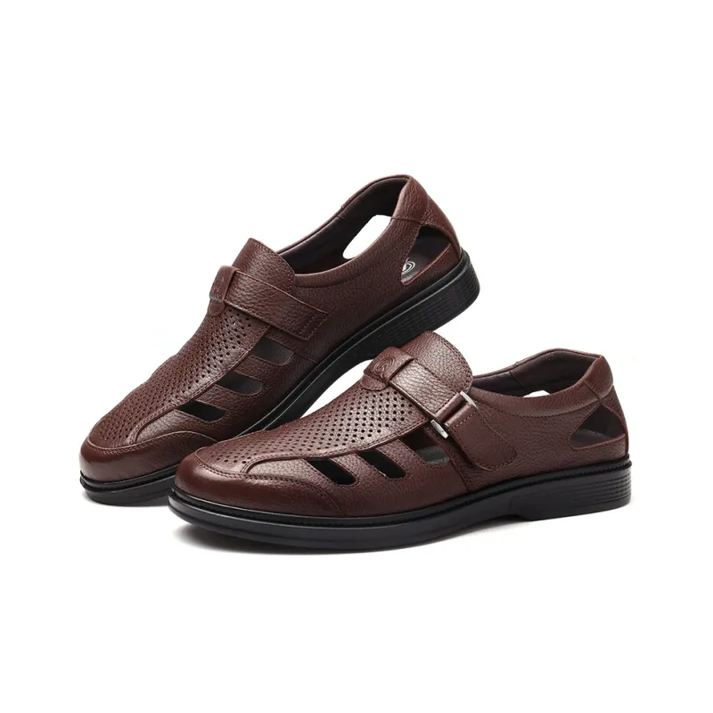 Strongman Men's Casual Shoes Men Low Top Black/Brown-9