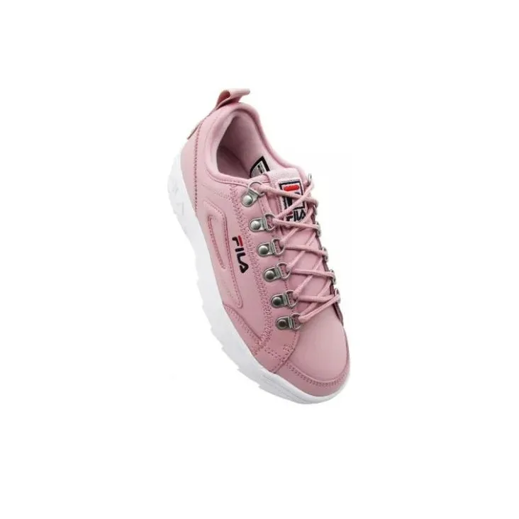 FILA Disruptor Anti-Slip And Wear-Resistant Breathable Low-Top Casual Shoes Women's Pink-2