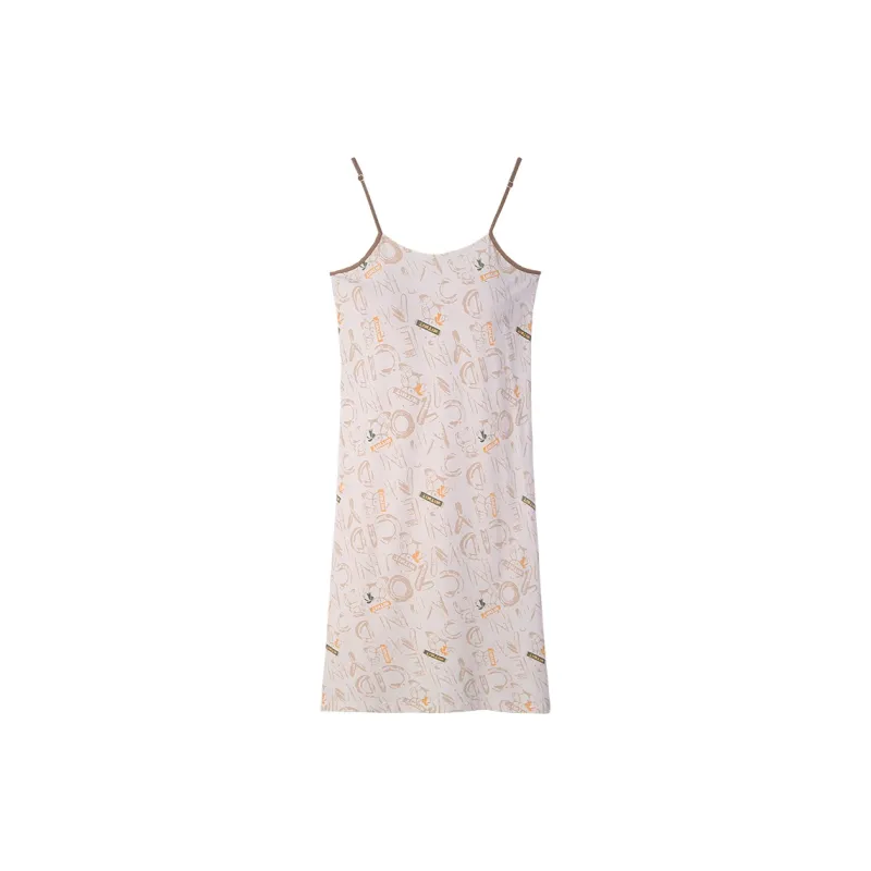 Sha Qian Nightgown Summer Women's Champagne-0