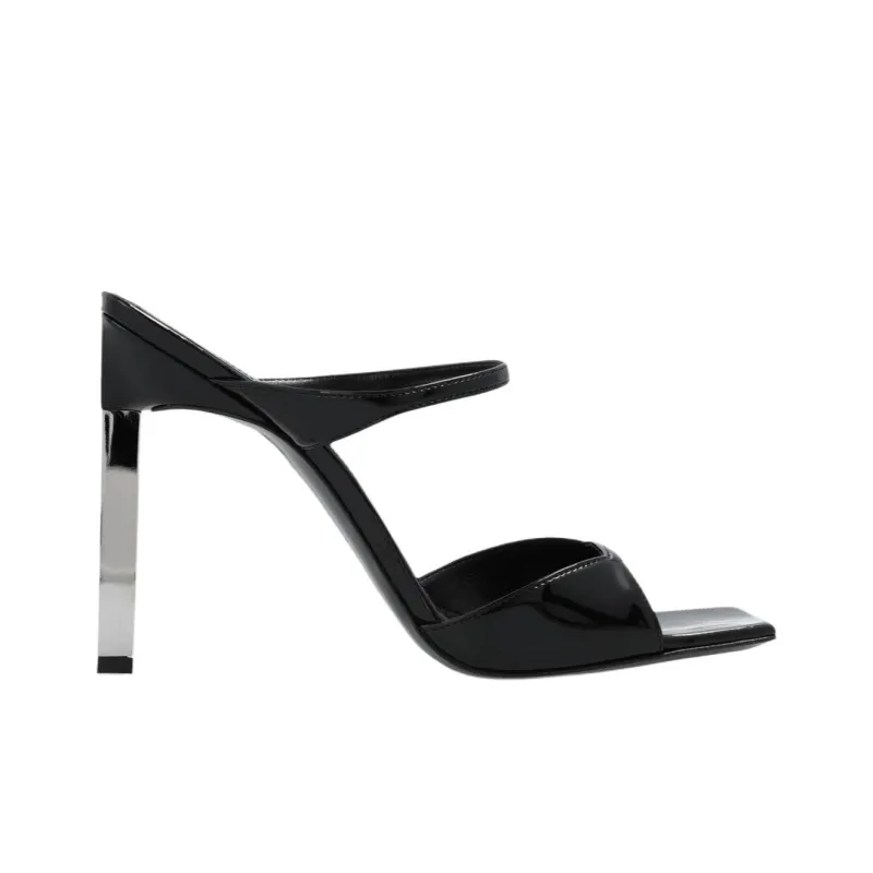 The Attico 110mm Patent-leather Sandals-1