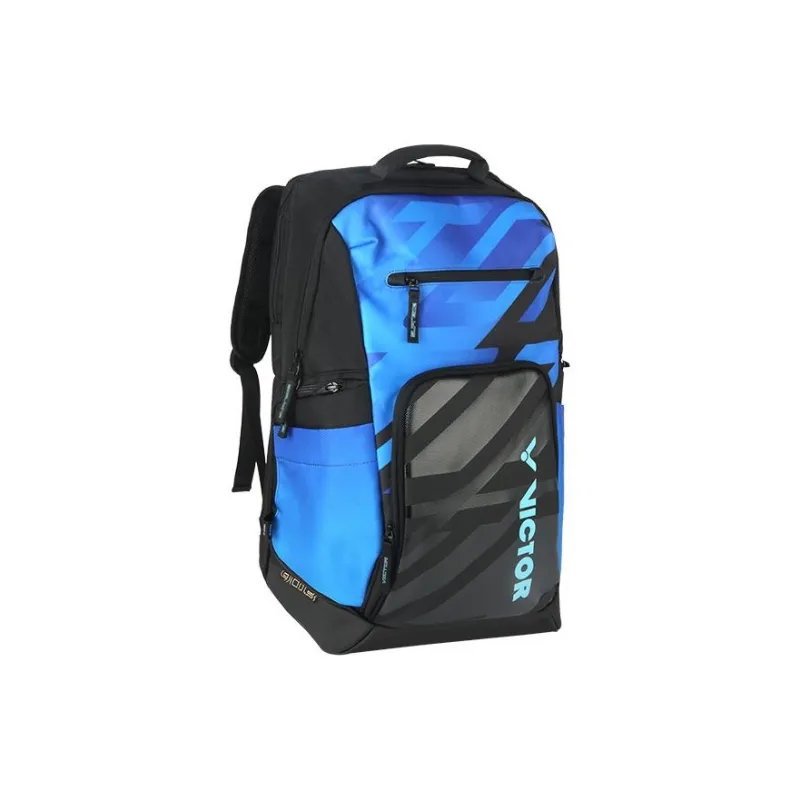 VICTOR Badminton Racket Bags 1 Pack Backpack Black & Bright Blue Unisex-0
