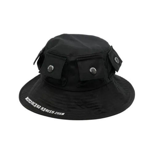 Mostly Heard Rarely Seen Logo-embroidery Cotton Bucket Hat