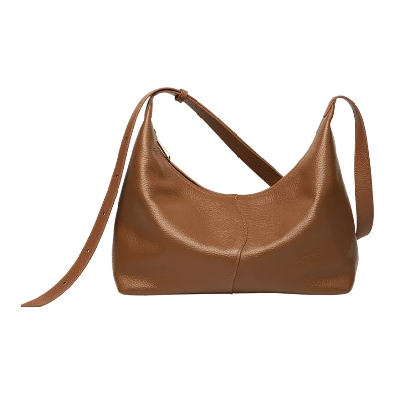 ZOOLER Top Grain Cow Leather Commute Practical Shoulder Bag Women's Black/Vintage Brown/Soft Apricot-8