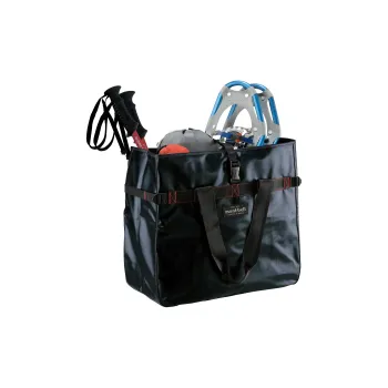 MONTBELL Polyester Waterproof Fabric Tote Bag, Shopping Bag, Shoulder Bag, Handbag Large Size Unisex Black