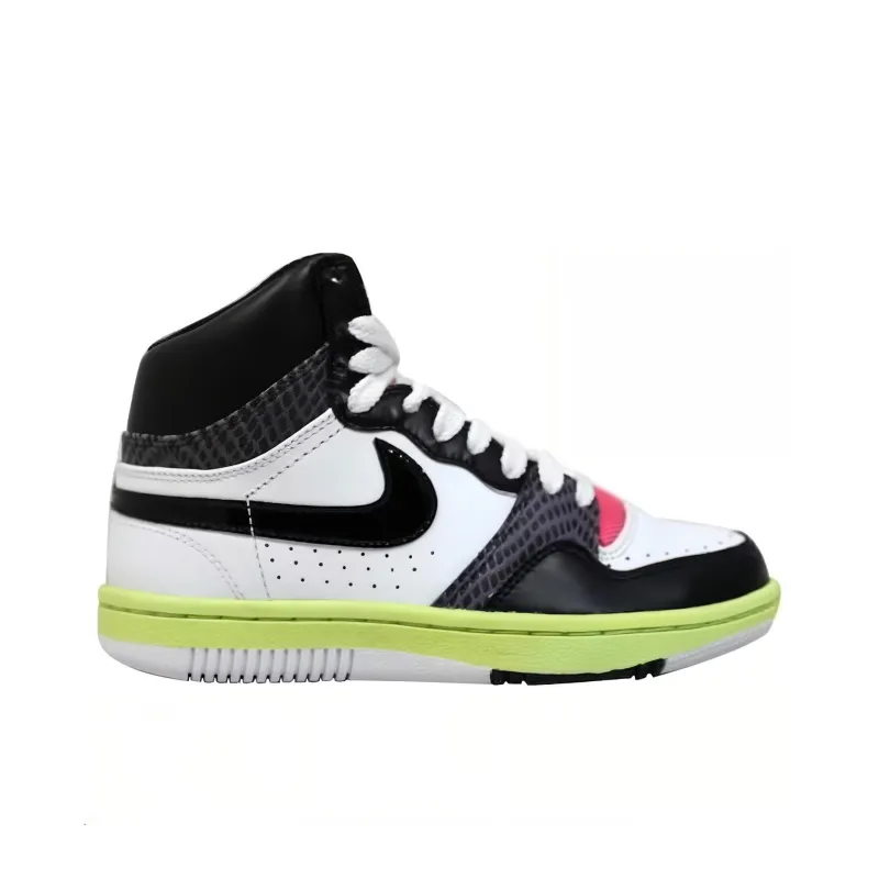 Nike Court Force Hi White/Black Lime Laser Pink-1