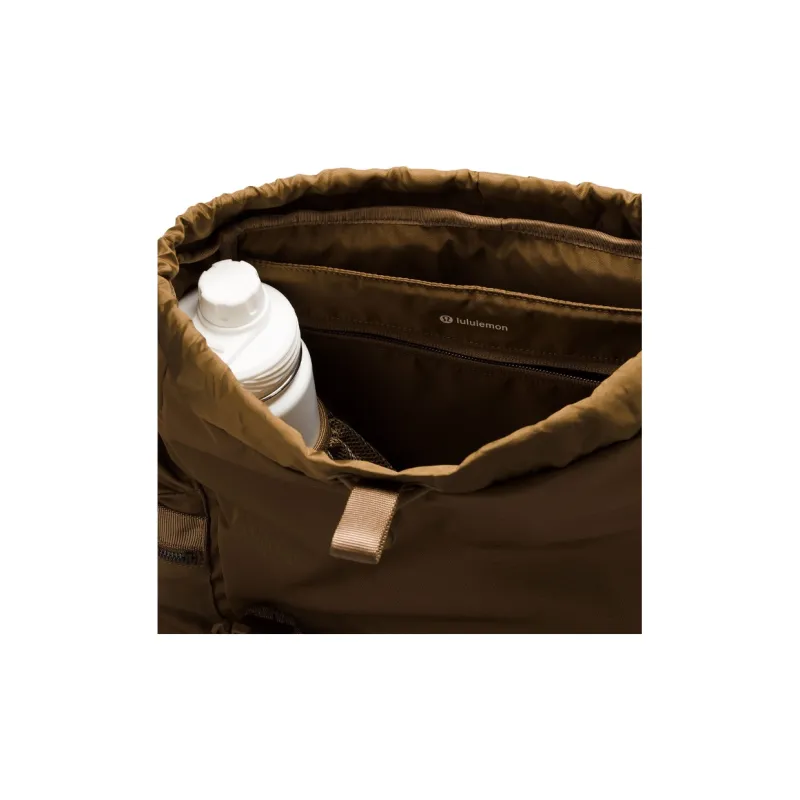 Lululemon Nylon Backpack Mini Unisex Brown-3