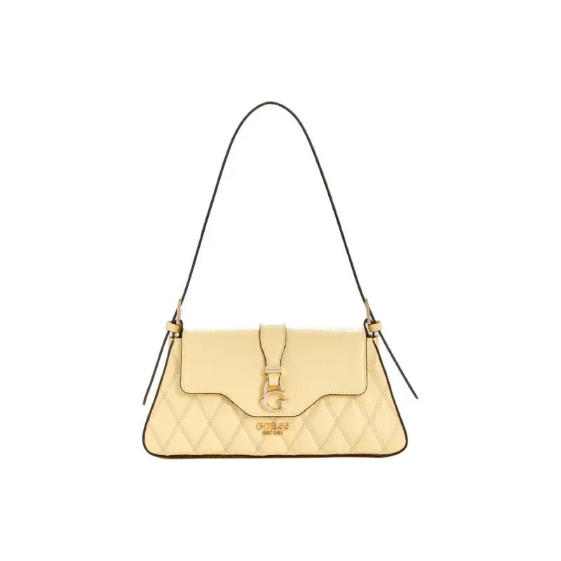 GUESS Artificial Leather Handbag Shoulder Bag Women's Yellow-0