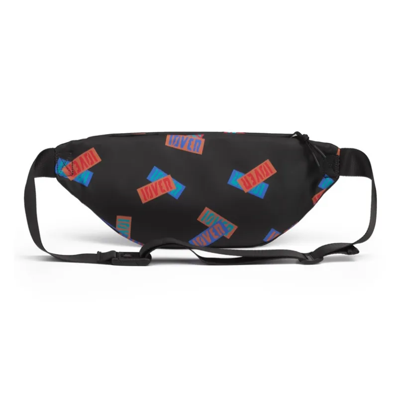 LOVERPUSS Fabric Sling Bag Fanny Pack Regular Unisex Dazzle Black-2