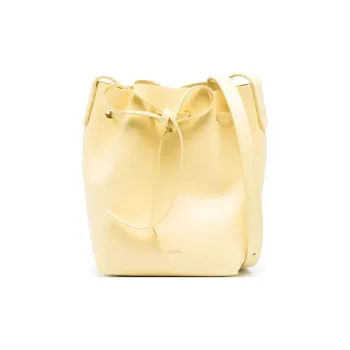 MANSUR GAVRIEL Calfskin Bucket Bags Crossbody Bag Shoulder Bag Women's Banana Yellow